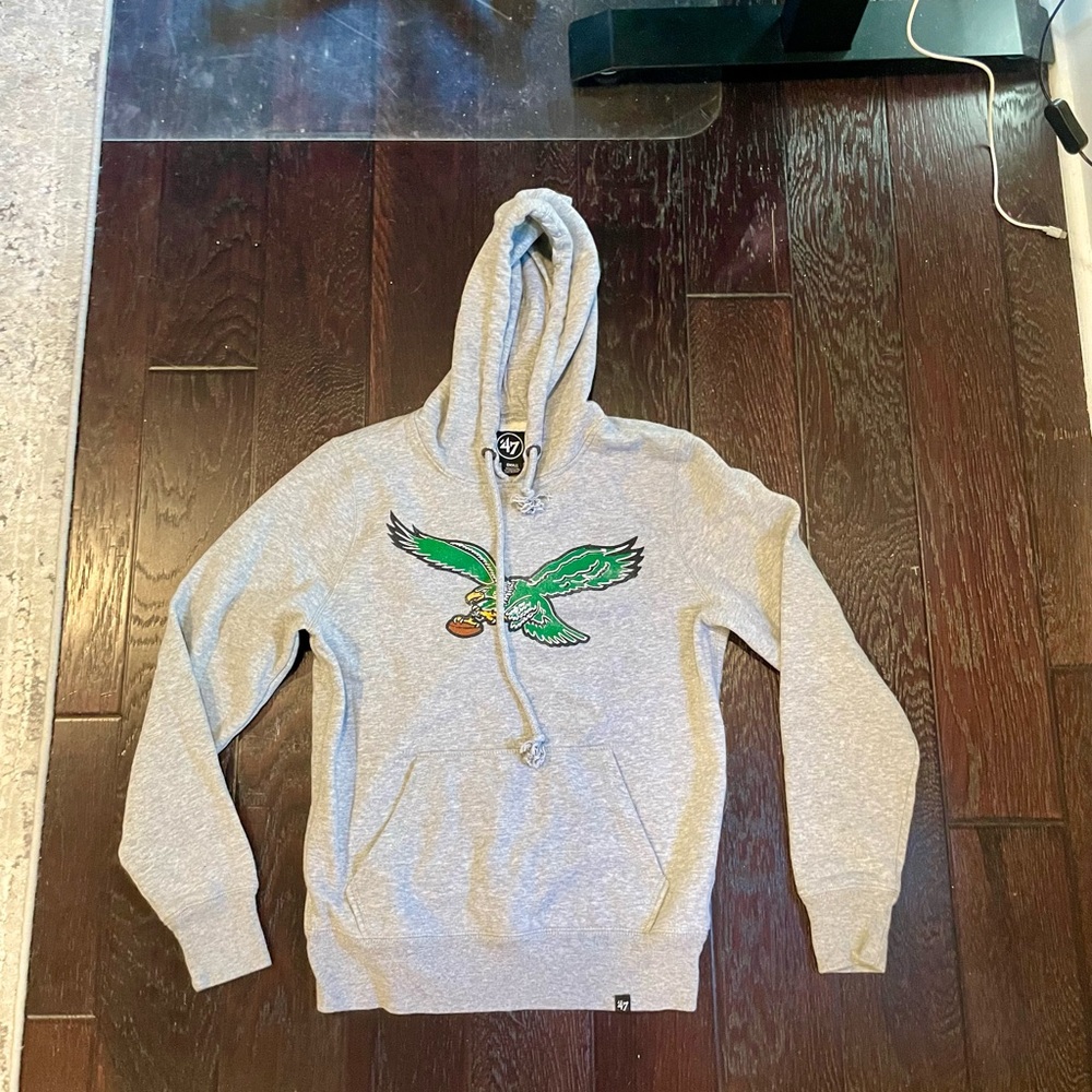 Philadelphia Eagles Gray Hoodie - 47 brand - size small